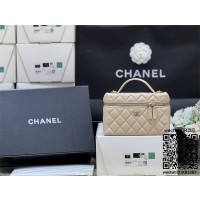 샤넬 25SS 탑핸들 포쉐트 체인 베니티백 블랙 AP4385