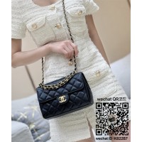 샤넬 미니 플랩백 캐비어 시즌백 AS5239