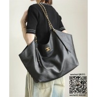 샤넬 25SS 쇼퍼백 맥시 체인 벨티트 CC로고  AS5463