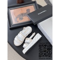 샤넬 힐 샌들 슬리퍼