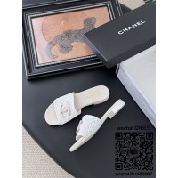 샤넬 힐 샌들 슬리퍼