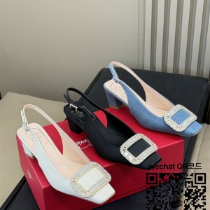 로저비비에 힐 샌들 슬리퍼