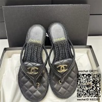 샤넬 힐 샌들 슬리퍼