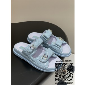 샤넬 힐 샌들 슬리퍼