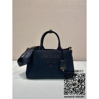 프라다 리넨 믹스 미디움 핸드백 1BG554