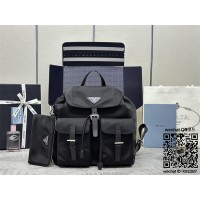 프라다 PRADA 벨라 삼각로고 나일론 백팩 1BZ811