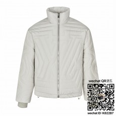 루이비통 25SS 부츠 라인 자수 솜패딩 지퍼 아우터 남여공용