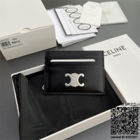 셀린느 CELINE 카드지갑 트리옹프 캔버스 탠 100833