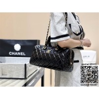 샤넬 25A 공방 컬렉션 미디움  페이던트 체인 미니 볼링 보스턴백 AS5579