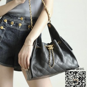 샤넬 25백 스몰 캐비어 트위드 제니백 AS5293