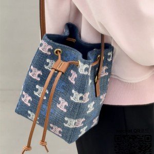 셀린느 CELINE 마이크로 세일러 - 트리옹프 캔버스 & 카프스킨 100742