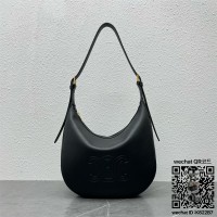 셀린느 엘로이즈 숄더 호보 백 카프스킨 탄 114713