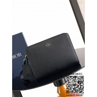 디올 CD 아이콘  가죽 클러치백