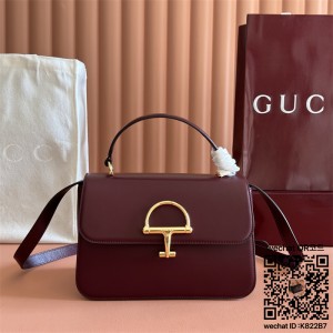 구찌 시에나 미디엄 탑 핸들백 855535