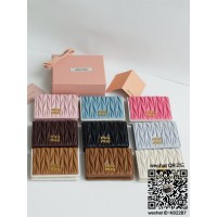 미우미우 여성 마테라쎄 나파 커피 반지갑 5MV204