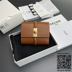 셀린느 CELINE 트리오페 캔버스 반지갑