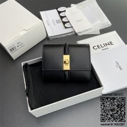 셀린느 CELINE 트리오페 캔버스 반지갑