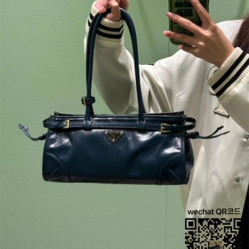 프라다 PRADA 미디엄 가죽 핸드백 1BA426A