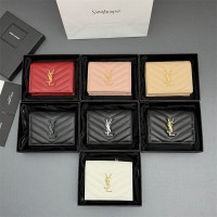 생로랑 530841 모노그램 금장 컴팩트 반지갑