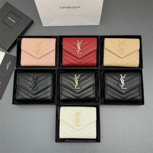 생로랑 모노그램 마틀라세 컴팩트 반지갑 403943