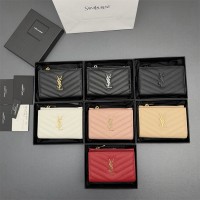 입생로랑 여성 반지갑 캐비어 금장/은장 575974 668287