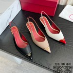 발렌티노 슬링백힐 샌들 굽