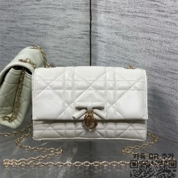 디올 리본장식 woc 체인 크로스백