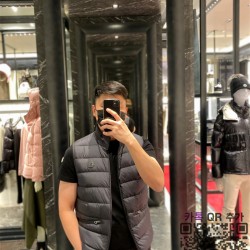 몽클레어 패딩조끼 남성용 거위털
